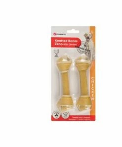 FLAMINGO Os Avec Noeuds Poulet Zeno L 15cm 2pcs