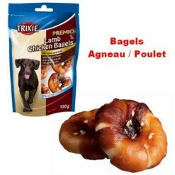 Friandises Bagels Agneau / Poulet Désignation : Friandises Bagel | Conditionnement : 100 G Trixie 31707