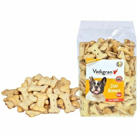 VADIGRAN Snack Chien Biscuits Duo Bones 500g 4 VADIGRAN Snack Chien Biscuits Duo Bones 500g – Image 2