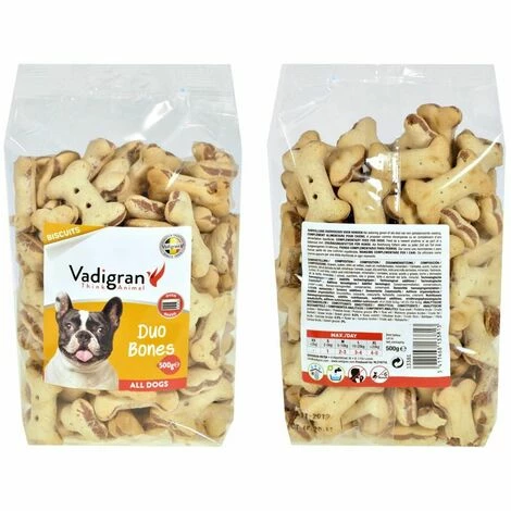 VADIGRAN Snack Chien Biscuits Duo Bones 500g 5 VADIGRAN Snack Chien Biscuits Duo Bones 500g – Image 3