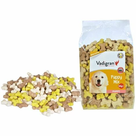 VADIGRAN Snack Chien Biscuits Puppy Mix 500g 4 VADIGRAN Snack Chien Biscuits Puppy Mix 500g – Image 2