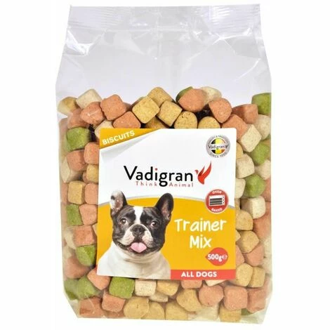 VADIGRAN Snack Chien Biscuits Trainer Mix 500g 3 VADIGRAN Snack Chien Biscuits Trainer Mix 500g