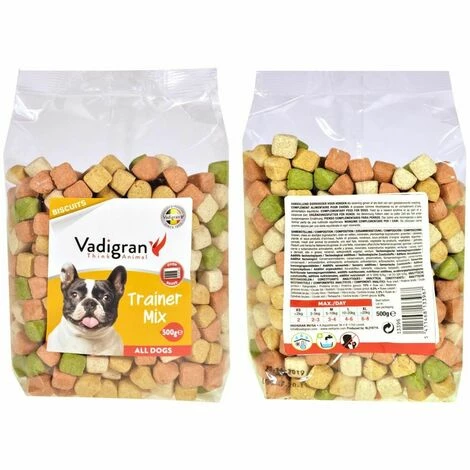 VADIGRAN Snack Chien Biscuits Trainer Mix 500g 5 VADIGRAN Snack Chien Biscuits Trainer Mix 500g – Image 3