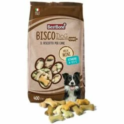 BESTBONE 400 Gr (Boîte) Mini Biscuit Mix: Biscuits Complets MINI MIX Pour Chiens Aux Goûts Variés