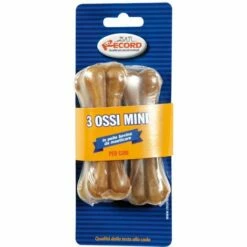 RECORD Mini Os Naturels En Cuir De Vachette Traité Thermiquement Pour Chiens