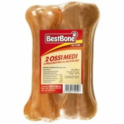 BESTBONE Os Moyens Pour Chiens En Cuir De Vachette