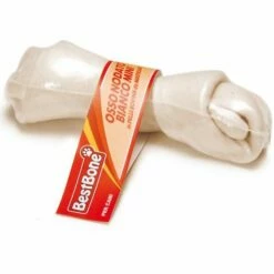 BESTBONE Mini Cuir De Vachette Blanc En Os Pour Chiens, Emballé Sous Film Rétractable