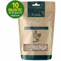FERRIBIELLA Collation Coeurs De Poulet Pour Chiens 10 Sachets