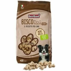 BESTBONE 1 Kg (sac) De Mini-biscuits Aux Pommes: MINI Pomme Biscuits De Blé Entier Avec Du Potassium Et Du Calcium Pour Chiens