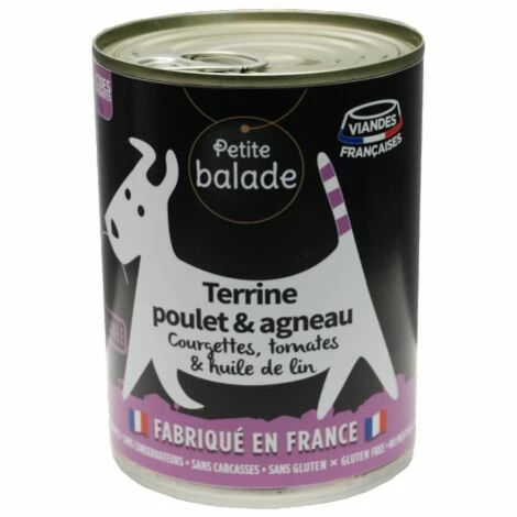 ESPACE PASSION Petite Balade Pour Chien Poulet Et Agneau 400g 3 ESPACE PASSION Petite Balade Pour Chien Poulet Et Agneau 400g