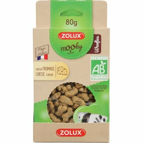 ZOLUX Friandise Mooky Bio Woofies Fromage 80g 6 ZOLUX Friandise Mooky Bio Woofies Fromage 80g – Image 4