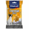 Bâtonnets Soins Dentaires Pour Petits Chiens (- 5 Kg) Vitakraft Dental 3 En 1 XS 70 G