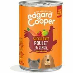 EDGARD & COOPER Patee Pour Chien Poulet Dinde Chien 400gr