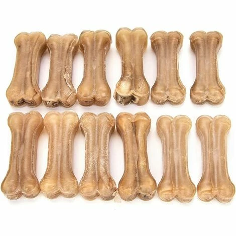 BRIDAY Chiens En Os Pour Animaux De Compagnie Os Naturels à Mâcher Huit Tripes Remplis D'os De Chien En Cuir Brut Savoureuses Friandises à Mâcher Pour Petit Chien/Grand Chien (12 Pcs / 3 Inch) 3 BRIDAY Chiens En Os Pour Animaux De Compagnie Os Naturels à Mâcher Huit Tripes Remplis D'os De Chien En Cuir Brut Savoureuses Friandises à Mâcher Pour Petit Chien/Grand Chien (12 Pcs / 3 Inch)