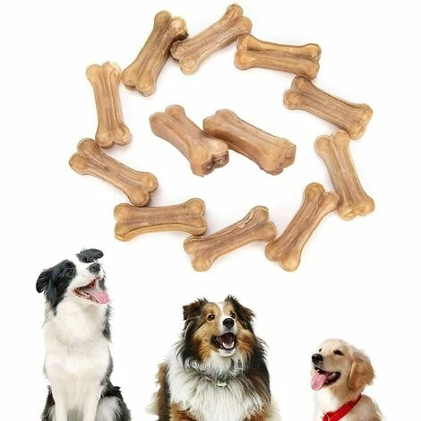 BRIDAY Chiens En Os Pour Animaux De Compagnie Os Naturels à Mâcher Huit Tripes Remplis D'os De Chien En Cuir Brut Savoureuses Friandises à Mâcher Pour Petit Chien/Grand Chien (12 Pcs / 3 Inch) 4 BRIDAY Chiens En Os Pour Animaux De Compagnie Os Naturels à Mâcher Huit Tripes Remplis D'os De Chien En Cuir Brut Savoureuses Friandises à Mâcher Pour Petit Chien/Grand Chien (12 Pcs / 3 Inch) – Image 2