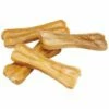 Paris Prix - Lot De 4 Os à Mâcher "peau De Vache" 8cm Beige -Alimentation Pour Chien Boutique 33704357 1