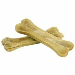 Paris Prix - Lot De 2 Os à Mâcher Pour Chien "peau De Vache" 11cm Beige