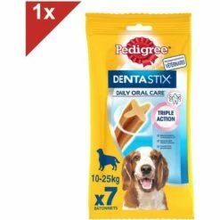 PEDIGREE Dentastix Friandises à Mâcher Moyen Chien 7 Sticks Dentaires (1x7)