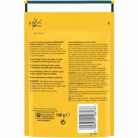 PEDIGREE Sa Récompense Friandises Saveurs Boeuf Et Fromage Pour Chien 140g 4 PEDIGREE Sa Récompense Friandises Saveurs Boeuf Et Fromage Pour Chien 140g – Image 2