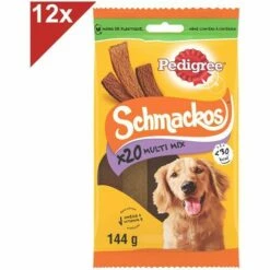 PEDIGREE Schmackos Récompenses Multi Mix Friandises Pour Chien 12x144g