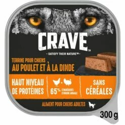 CRAVE Barquettes En Terrine Au Poulet & à La Dinde Pour Chien 10x300g -Alimentation Pour Chien Boutique 41862741 5
