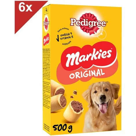 PEDIGREE Markies Biscuits Fourrés Pour Chien (6x500g) 3 PEDIGREE Markies Biscuits Fourrés Pour Chien (6x500g)