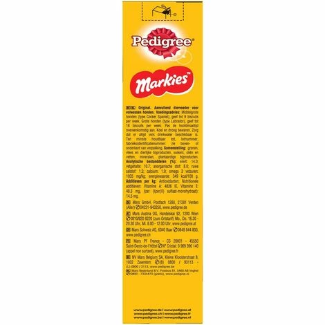 PEDIGREE Markies Biscuits Fourrés Pour Chien (6x500g) 5 PEDIGREE Markies Biscuits Fourrés Pour Chien (6x500g) – Image 3