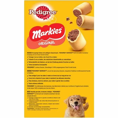 PEDIGREE Markies Biscuits Fourrés Pour Chien (6x500g) 7 PEDIGREE Markies Biscuits Fourrés Pour Chien (6x500g) – Image 5