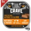 CRAVE Terrine En Barquette Au Poulet Et à La Dinde Pour Chiens Adultes (5x300g) -Alimentation Pour Chien Boutique 41862794 1