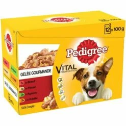 PEDIGREE 48 Sachets Fraîcheur En Gelée 4 Variétés Pour Chien 100g (4x12) -Alimentation Pour Chien Boutique 41868991 5