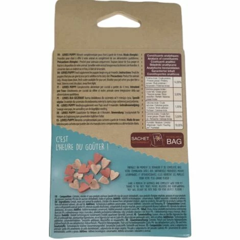 Friandise Pour Chiot Forme Petit Coeur 80 Grammes Mix Poulet, Poisson. - Animallparadise 4 Friandise Pour Chiot Forme Petit Coeur 80 Grammes Mix Poulet, Poisson. - Animallparadise – Image 2
