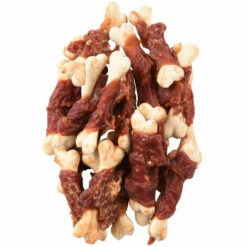 Friandise Os De Calcium Avec Canard Hapki BBQ Pour Chien170 G Sans Gluten. - Flamingo Pet Products