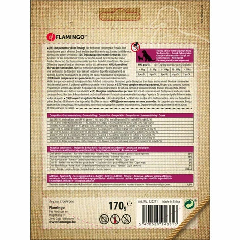 Friandise Os De Calcium Avec Canard Hapki BBQ Pour Chien170 G Sans Gluten. - Flamingo Pet Products 4 Friandise Os De Calcium Avec Canard Hapki BBQ Pour Chien170 G Sans Gluten. - Flamingo Pet Products – Image 2
