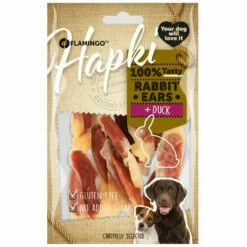 Friandise Lamelles De Lapin Enveloppé De Canard Hapki BBQ Pour Chien 85 G Sans Gluten - Flamingo Pet Products -Alimentation Pour Chien Boutique 51741692 3