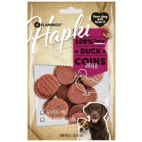 Friandise Pièces Canard Hapki BBQ Pour Chien 85 G Sans Gluten - Flamingo Pet Products 4 Friandise Pièces Canard Hapki BBQ Pour Chien 85 G Sans Gluten - Flamingo Pet Products – Image 2