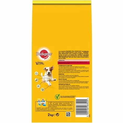 PEDIGREE Mini Croquettes Au Bœuf Pour Petit Chien Adulte (<10kg) 6x2kg 4 PEDIGREE Mini Croquettes Au Bœuf Pour Petit Chien Adulte (<10kg) 6x2kg – Image 2