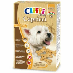 CLIFFI Caprices 400 G. Biscuits En Forme D'os Avec De La Farine Complète. Aliment Complémentaire Pour Chien