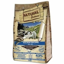 NATURAL GREATNESS Recette De Grandeur Naturelle Salm’ âN Mini Sensible Nourriture Sans C_r_ales Pour Petits Chiens, 2 Kg
