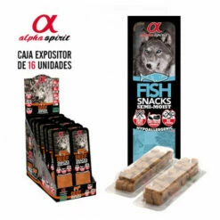 Alpha Spirit Snack Tacos Paquet De Poisson De Chien 16 X 35 Gr