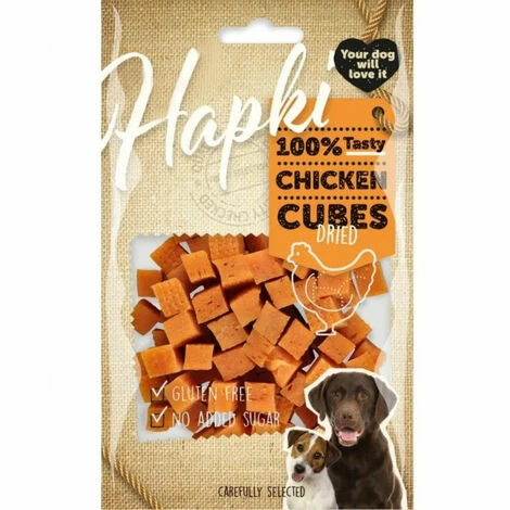 Friandise Cube De Poulet Hapki 85 G Sans Gluten Pour Chien - Animallparadise 6 Friandise Cube De Poulet Hapki 85 G Sans Gluten Pour Chien - Animallparadise – Image 4