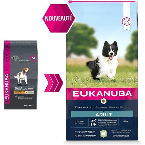 Eukanuba Croquette Pour Chien Adulte - Agneau Et Riz 4 Eukanuba Croquette Pour Chien Adulte - Agneau Et Riz – Image 2