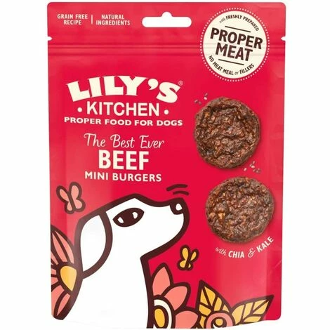 Lily's Kitchen - Mini Burgers Pour Chien Au Boeuf - Sachet 70g 3 Lily's Kitchen - Mini Burgers Pour Chien Au Boeuf - Sachet 70g