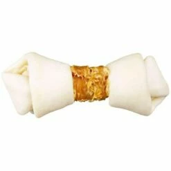 TRIXIE Denta Fun Knotted Chicken Chewing Bones, 11 Cm, 2 Pcs/70 G