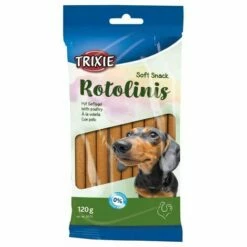 TRIXIE Rotolinis, à La Volaille, 12 Cm, 12 Pcs/120 G