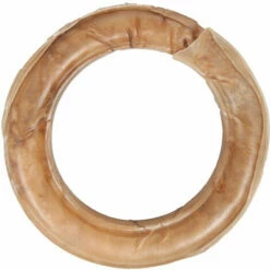 2 Friandises Anneaux En Peau De Buffle Flamingo Pour Chiens