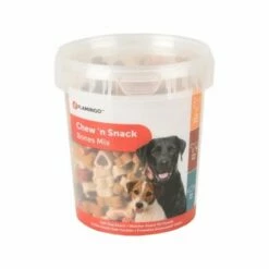 FLAMINGO Friandise Pour Chien Chew'n Snack Bones Mix Contenance 500 G
