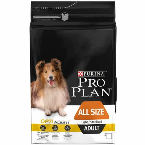 PROPLAN Croquettes Pro Plan All Size Adult OptiWeight Light / Sterilised Sac 7 Kg 3 PROPLAN Croquettes Pro Plan All Size Adult OptiWeight Light / Sterilised Sac 7 Kg